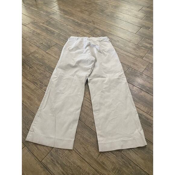 J. Peterman Company Women's White High Rise Wide Leg Pants Size 12 - Picture 6 of 6